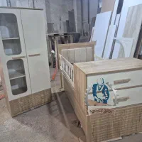 تخت و کمد کودک (مدل اطلس)