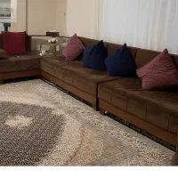 مبل هشت نفره با میزبار و میز وسط گردون