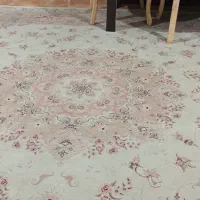 فرش ۱۲متری کرم گل بهی ضخیم وجان دار|فرش|طاهرگوراب, |دیوار