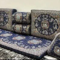 سرویس شاه نشین ۷ تیکه ترمه و ۵ تیکه شانل