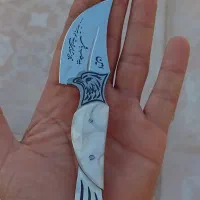 چاقو دست ساز مارک عقاب نو نو دسته سنگی