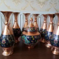 گلدان مسی ارتفاع 25 وشکلات خوری|صنایع دستی و سایر لوازم تزئینی|چابکسر, |دیوار