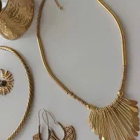 گردنبند گوشواره بنگل انگشتر وارداتی هند رنگ ثابت