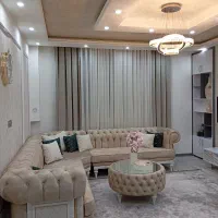 پرده حریر بدون دستک