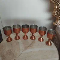 شرابخوری مسی ۶عددسایز بزرگ