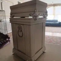 سطل اشغال زیبا همراه با جای دستمال کاغذی