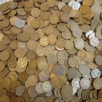 سکه 5تومنی مسی و سکه احمد شاه قاجار نقره