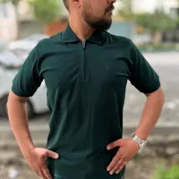 تیشرت نیم زیپ یقه دار