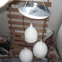لوستر سه‌ شاخ|لوستر و چراغ آویز|گرگان, |دیوار