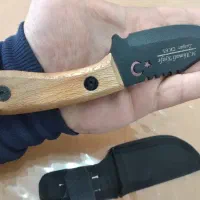 چاقو ضدزنگ دسته چوب