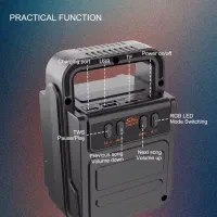 اسپیکر قابل حمل Sinar مدل ZQS-1372 رادیو دار|پخش‌کننده همراه|همدان, |دیوار