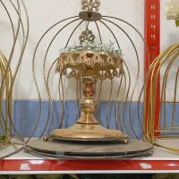 فروش سبد فلزی طلایی