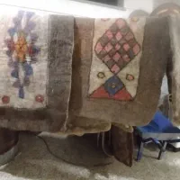 نمد نمده جاجیم دله قدیمی عتیقه|فرش|کارون, |دیوار