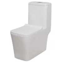 توالت فرنگی مروارید مدل آلفا سفید یک‌تکه