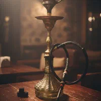 قلیان برنجی یخدون دار