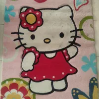 فرش اتاق کودک دخترانه با طرح کیتی|فرش|گرگان, |دیوار