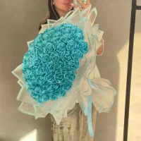 کادویی تولد سالگرد یلدا دسته گل پروانه و روبانی|گل مصنوعی|تبریز, |دیوار