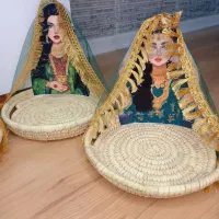 سبد حصیری گیفت|صنایع دستی و سایر لوازم تزئینی|بستک, |دیوار