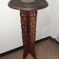 میز چوبی عتیقه دستساز هندی نونو(کمیاب و کلکسیونی)|کلکسیون اشیاء عتیقه|اصفهان, نقش جهان|دیوار