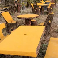 میز و صندلی و کباب پز بتنی|میز و صندلی غذاخوری|طاهرگوراب, |دیوار