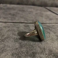 انگشتر عقیق آبی