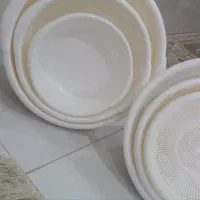 آبکش و لگن|ظروف نگهدارنده، پلاستیکی، یک‌بارمصرف|قم, شهرک مهدیه (مدرس)|دیوار