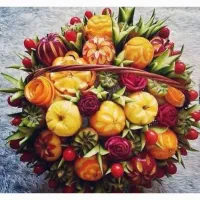 میوه آرایی و تزیین کدو و هندوانه