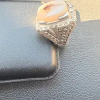 انگشتر نقره عیق تک درخت ۲لایه مخراج زمرد|جواهرات|گرگان, |دیوار