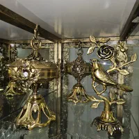 بوفه برنز با دکوری|بوفه، ویترین، کنسول|تهران, شهرک دریا|دیوار