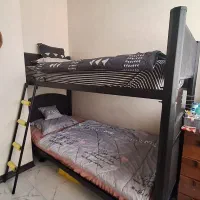 تخت دو طبقه فلزی محکم|تخت و سرویس خواب|تهران, تهرانسر غربی|دیوار