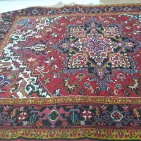 فرش دستبافت ۹ متری هریس اصل تازه و ضخیم فروش فوری|فرش|مهربان, |دیوار