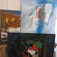 ۳عددتابلو نقاشی شده نو