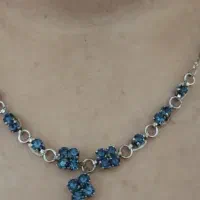 گردنبند نقره|جواهرات|مبارکه, |دیوار