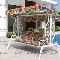 صندلی باغی تاب حصیری سه نفره