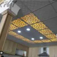 نصاب سقف کاذب  کناف دیوارپوش ماربل ترمو قرنیز