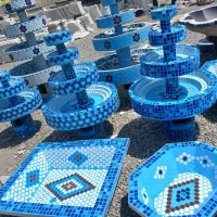 نیمکت سیمانی حوض ابنما