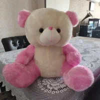 عروسک خرس صورتی