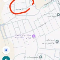 صدمتری زمین انتهای هاشمیه بلوار نماز خیابان خورشید