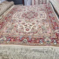 فرش طرح خطیبی کاشمر دست بافت