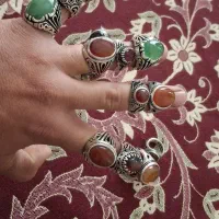 انگشتر نقره بدلیجات|کلکسیون و سرگرمی|خمینیشهر, |دیوار