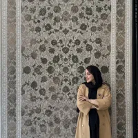 فرش های ترند سال رنگ‌ سبز و کرم ۱۲و۹و۶ متری