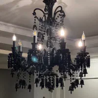 لوستر مشکی ۲۵ ملیون تومان|لوستر و چراغ آویز|تهران, اقدسیه|دیوار