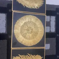 تابلو سه تیکه طلاکوب