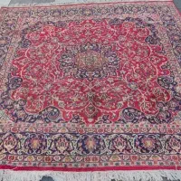 فرش مربع ۹متری دستبافت ۳×۳ مشهد