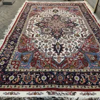 فرش دستبافت جفت ۹ متری  نقشه هریس نخ مرینوس