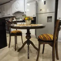 میز وصندلی غذاخوری ۲ نفره چوب