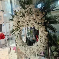 پایه فلزی ترحیم گل داودی