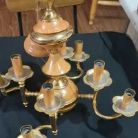 لوستر آبکاری طلا|لوستر و چراغ آویز|اصفهان, مولوی|دیوار