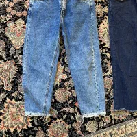 کت‌جین سفید با شلوار سایز۳۸