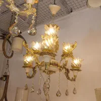 لوستردوگل طلای|لوستر و چراغ آویز|زابل, |دیوار